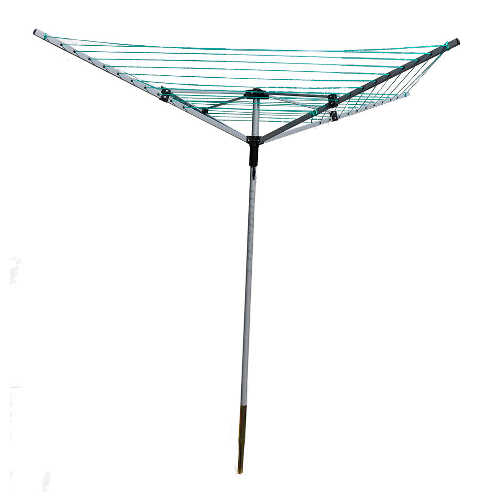 4 Arm Rotary Garden Washing Line Clothes Airer Dryer Ground Spike 40M + Cover UK 4 Arm Rotary Garden Washing Line Clothes Airer Dryer Ground Spike 40M + Cover UK